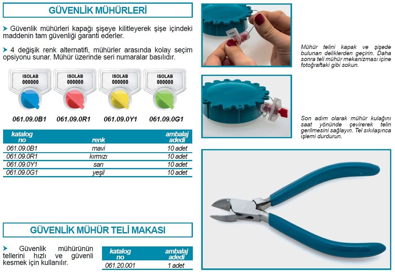 İSOLAB 061.09.0B1 güvenlik mühürü